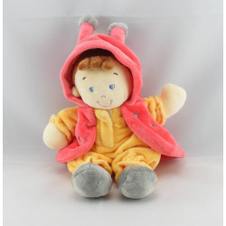 Doudou garçon coccinelle rouge jaune NICOTOY 