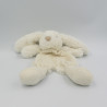 Doudou plat lapin blanc LA MAISON DE JEANNE