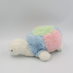 Peluche tortue rose bleu vert blanc BOULGOM