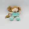 Doudou et compagnie poupée fille bleu avec ours Les Demoiselles de doudou