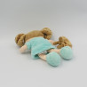 Doudou et compagnie poupée fille bleu avec ours Les Demoiselles de doudou