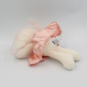 Doudou lapin chien blanc robe rose danseuse tutu H&M