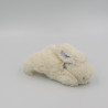 Mini Doudou lapin blanc écru bleu JACADI 15 cm