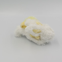 Doudou et compagnie lapin blanc  jaune tout doux Coucou attache tétine