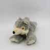 Peluche loup gris NATURE PLANET