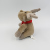 Doudou elan cerf renne marron rouge ANDA