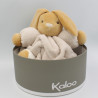 Doudou lapin plume beige blanc Naturel KALOO