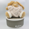 Doudou lapin plume beige blanc Naturel KALOO