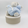 Doudou lapin plume gris bleu KALOO