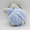Doudou lapin plume gris bleu KALOO