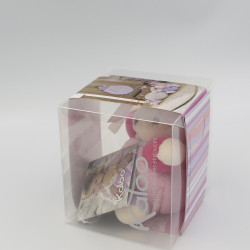 Mini doudou lapin rose fleur Lilirose KALOO