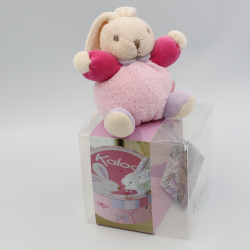 Mini doudou lapin rose fleur Lilirose KALOO