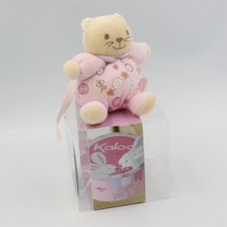 Mini doudou chat rose fleur Lilirose KALOO