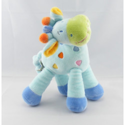 Doudou girafe bleu MOTS D'ENFANTS