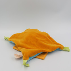 Doudou et compagnie plat ours prince Indidou bleu orange