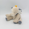 Doudou éléphant Bao bleu beige blanc NOUKIE'S