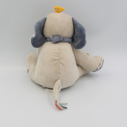Doudou éléphant Bao bleu beige blanc NOUKIE'S