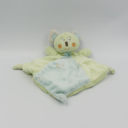 Doudou plat koala vert bleu KIMBALOO