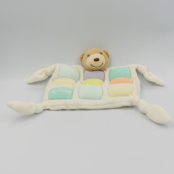 Doudou plat ours candies candy couleur pastel KALOO