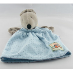 Doudou marionnette souris grise la grande famille MOULIN ROTY