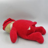 Doudou ours rouge PERFECTEL