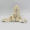 Doudou musical lapin beige blanc orange HAPPY HORSE