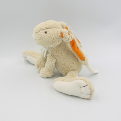 Doudou musical lapin beige blanc orange HAPPY HORSE