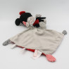 Doudou Minnie rouge gris noir pois nuages mouchoir DISNEY