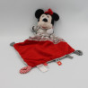 Doudou Minnie rouge gris noir pois nuages mouchoir DISNEY