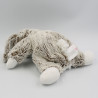 Doudou lapin blanc gris beige tout doux SIMBA TOYS NICOTOY
