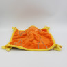 Doudou plat tigrou orange jaune papillons DYSNEYLAND