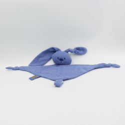 Doudou plat triangle lapin bleu éponge Lapidou NATTOU