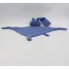Doudou plat triangle lapin bleu éponge Lapidou NATTOU