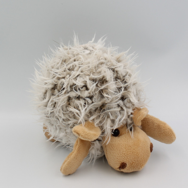 Peluche mouton gris beige LILALU