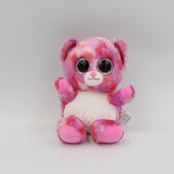 Doudou peluche ours rose Brilloo GIPSY