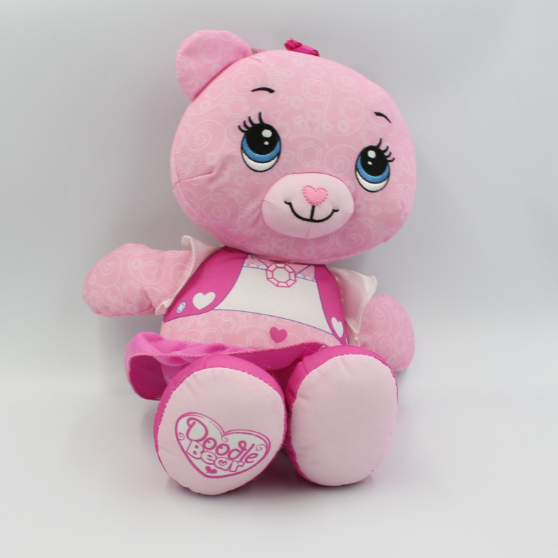 Peluche ours rose DOODLE BEAR  FISHER PRICE 2011