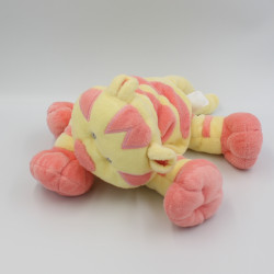 Doudou chat tigre jaune rouge KIABI