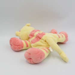 Doudou chat tigre jaune rouge KIABI