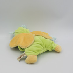 Doudou semi plat garçon papillon vert bleu NICOTOY
