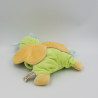 Doudou semi plat garçon papillon vert bleu NICOTOY