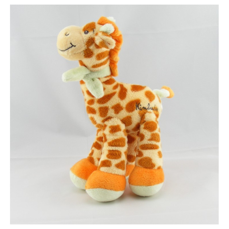 Doudou girafe cornes oranges KIMBALOO LA HALLE