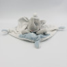 Doudou plat Dumbo blanc bleu gris paillettes DISNEY BABY