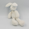 Doudou et compagnie lapin blanc bleu J'aime mon doudou