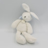 Doudou et compagnie lapin blanc bleu J'aime mon doudou