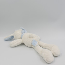 Doudou et compagnie lapin blanc bleu J'aime mon doudou