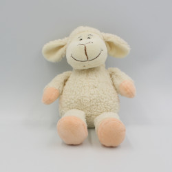 Doudou mouton blanc rose 