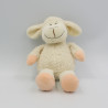 Doudou mouton blanc rose 