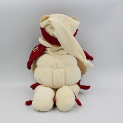 Doudou et compagnie ours Nanou rouge blanc 41 cm