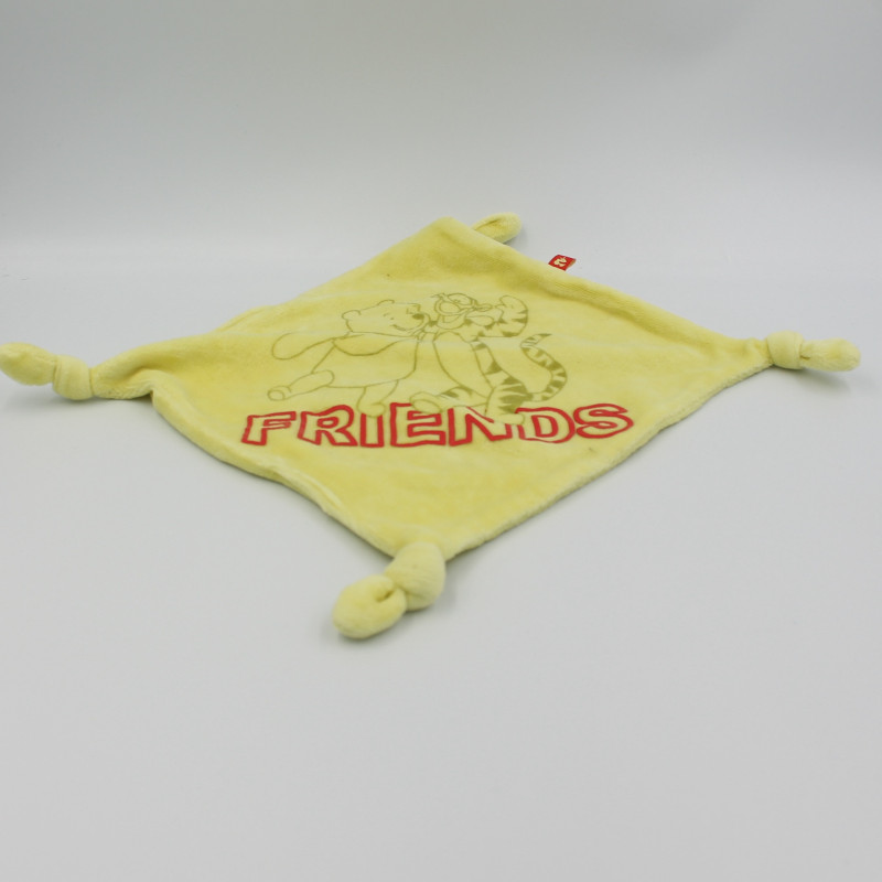 Doudou Plat Winnie Tigrou jaune friends Disney