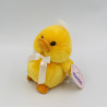 Doudou peluche poussin jaune pouet GIPSY